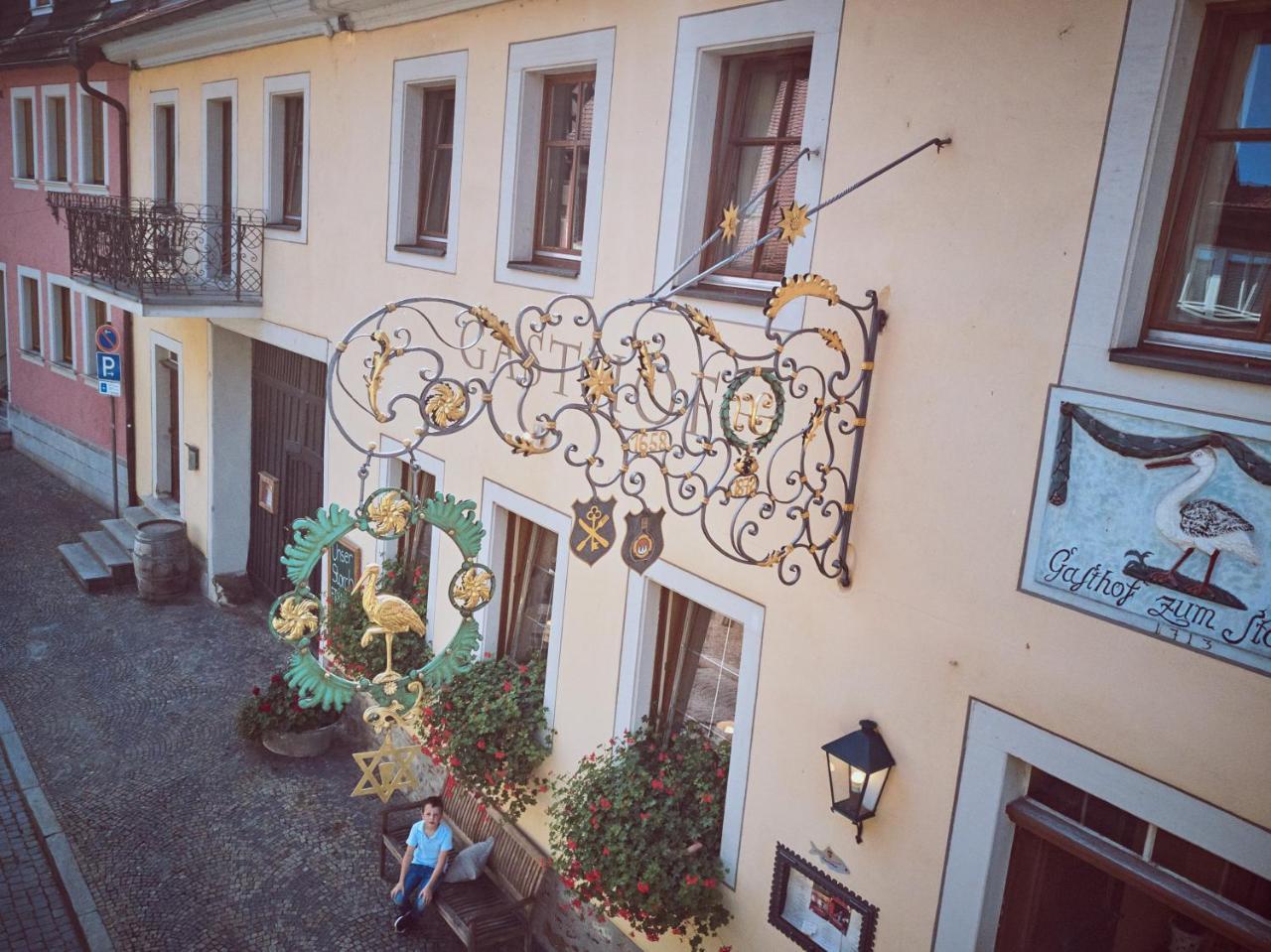 Gasthof Zum Storch Prichsenstadt Esterno foto